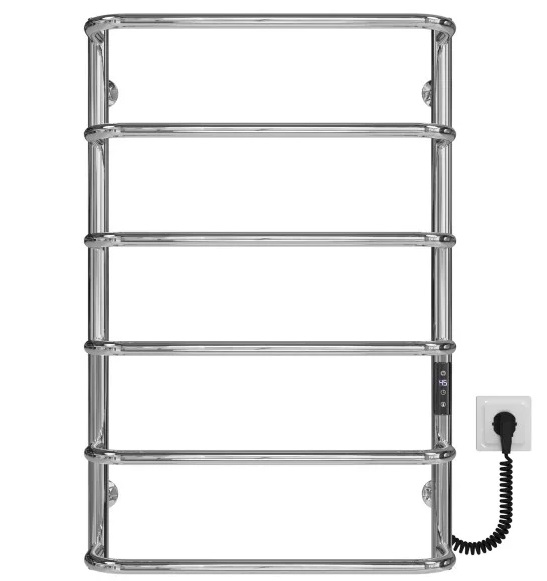 Електрична сушарка для рушників Deffi Стандарт П6 500х800 праве підключення JD03 хром C.SS.80.50.6.E.C.R.1