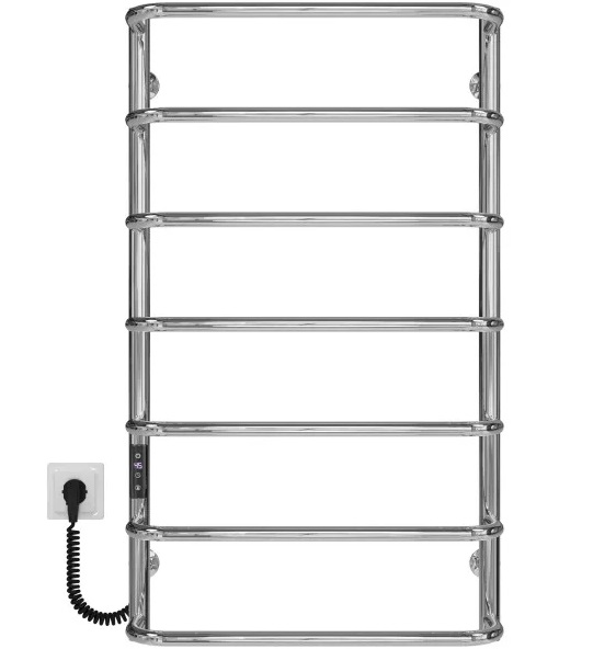 Электрический полотенцесушитель Deffi Стандарт П7 500х900 левое подключение JD03 хром C.SS.90.50.7.E.C.L.1