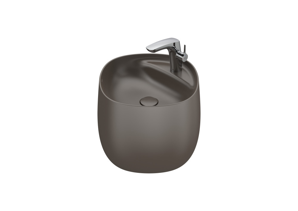 Раковина для ванной Roca Beyond 46х47 см Fineceramic® кофейный A3270B1660