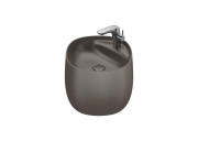 Раковина для ванной Roca Beyond 46х47 см Fineceramic® кофейный A3270B1660