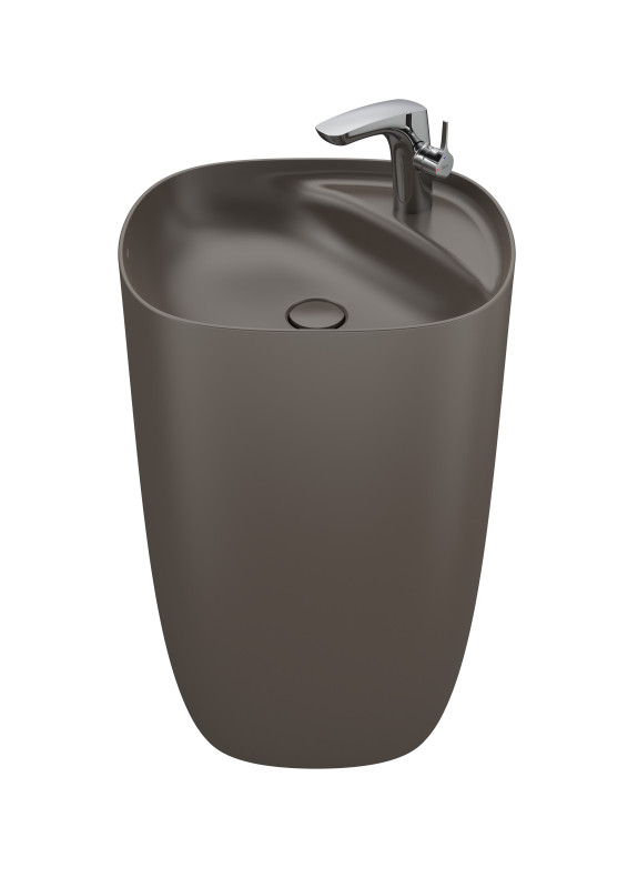 Раковина для ванной Roca Beyond 50х45 см Fineceramic® кофейный A3270B0660