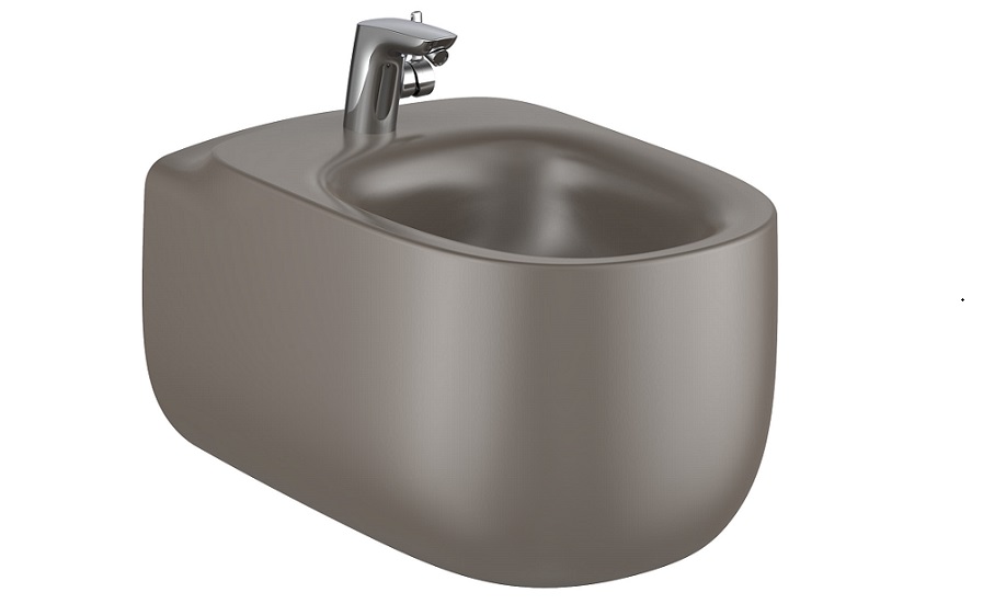 Біде підвісне Roca Beyond 39,5х58 см сантехнічна кераміка кавовий A3570B5660