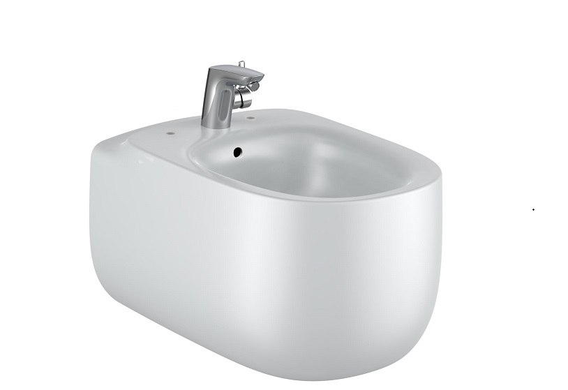 Біде підвісне Roca Beyond 39,5х58 см сантехнічна кераміка перлинний A3570B6630