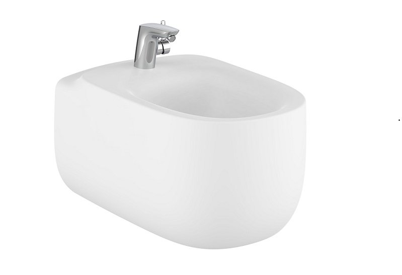 Біде підвісне Roca Beyond 39,5х58 см сантехнічна кераміка білий матовий A3570B5620