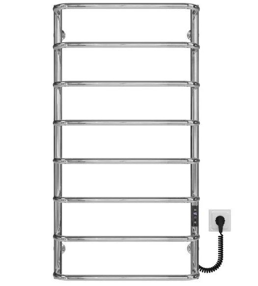 Электрический полотенцесушитель Deffi Стандарт П8 500х1000 правое подключение JD03 хром C.SS.100.50.8.E.C.R.1