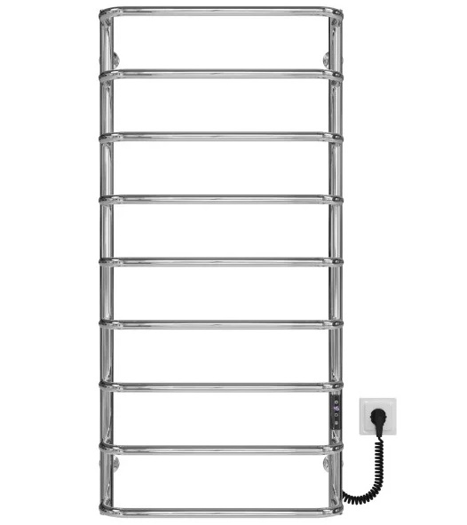 Електрична сушарка для рушників Deffi Стандарт П9 500х1100 праве підключення JD03 хром C.SS.110.50.9.E.C.R.1