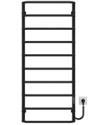Электрический полотенцесушитель Deffi Стандарт П10 500х1200 правое подключение JD03 черный C.SS.120.50.10.E.B.R.1