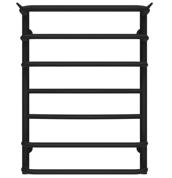 Сушка для рушників водяна Deffi Юність П7 400х700 нижнє підключення чорний C.YU.70.40.7.B.A