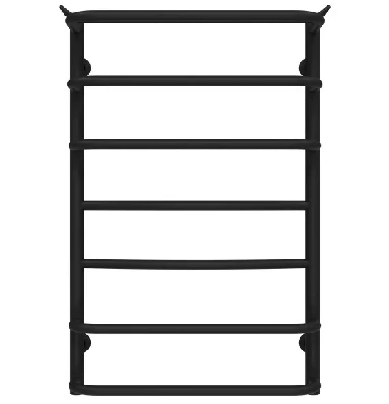 Полотенцесушитель водяной Deffi Юность П7 400х800 нижнее подключение черный C.YU.80.40.7.B.A