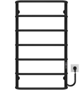 Электрический полотенцесушитель Deffi Стандарт П7 500х900 правое подключение JD03 черный C.SS.90.50.7.E.B.R.1