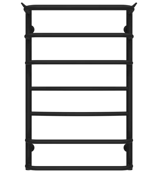 Полотенцесушитель водяной Deffi Юность П7 400х800 боковое левое подключение черный C.YU.80.40.7.B.B