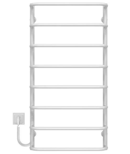 Электрический полотенцесушитель Deffi Стандарт П8 500х1000 левое подключение WD03 белый C.SS.100.50.8.E.W.L.3