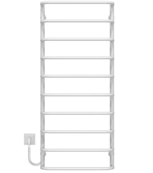 Электрический полотенцесушитель Deffi Стандарт П10 500х1200 левое подключение WD03 белый C.SS.120.50.10.E.W.L.3