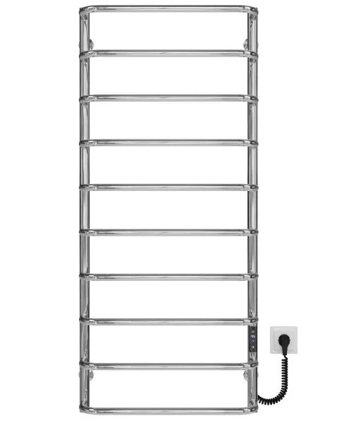 Електрична сушарка для рушників Deffi Стандарт П10 500х1200 праве підключення JD03 хром C.SS.120.50.10.E.C.R.1