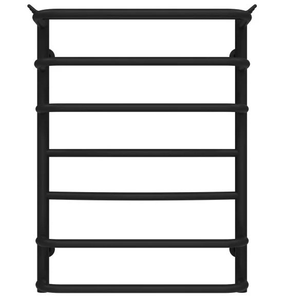 Сушка для рушників водяна Deffi Юність П7 400х700 нижнє підключення чорний C.YU.70.40.7.B.A