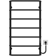 Электрический полотенцесушитель Deffi Стандарт П7 500х900 правое подключение JD03 черный C.SS.90.50.7.E.B.R.1