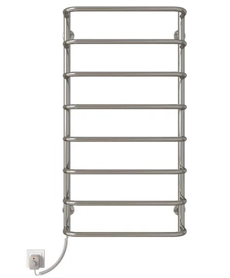 Електрична сушарка для рушників Deffi Стандарт П8 500х1000 ліве підключення хром C.SS.100.50.8.E.C.L.5