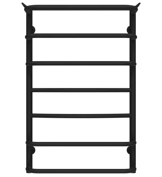 Полотенцесушитель водяной Deffi Юность П7 400х800 боковое левое подключение черный C.YU.80.40.7.B.B