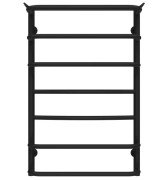 Полотенцесушитель водяной Deffi Юность П7 400х800 боковое правое подключение черный C.YU.80.40.7.B.C