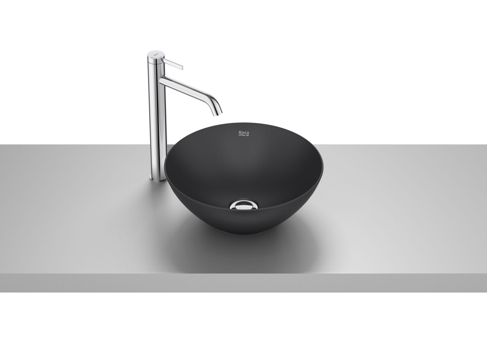 Раковина для ванної Roca Bol ⌀35 см Fineceramic® чорний матовий A32787L080