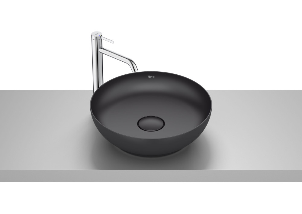 Раковина для ванной Roca Bol ⌀42,5 см Fineceramic® черный матовый A32787M080
