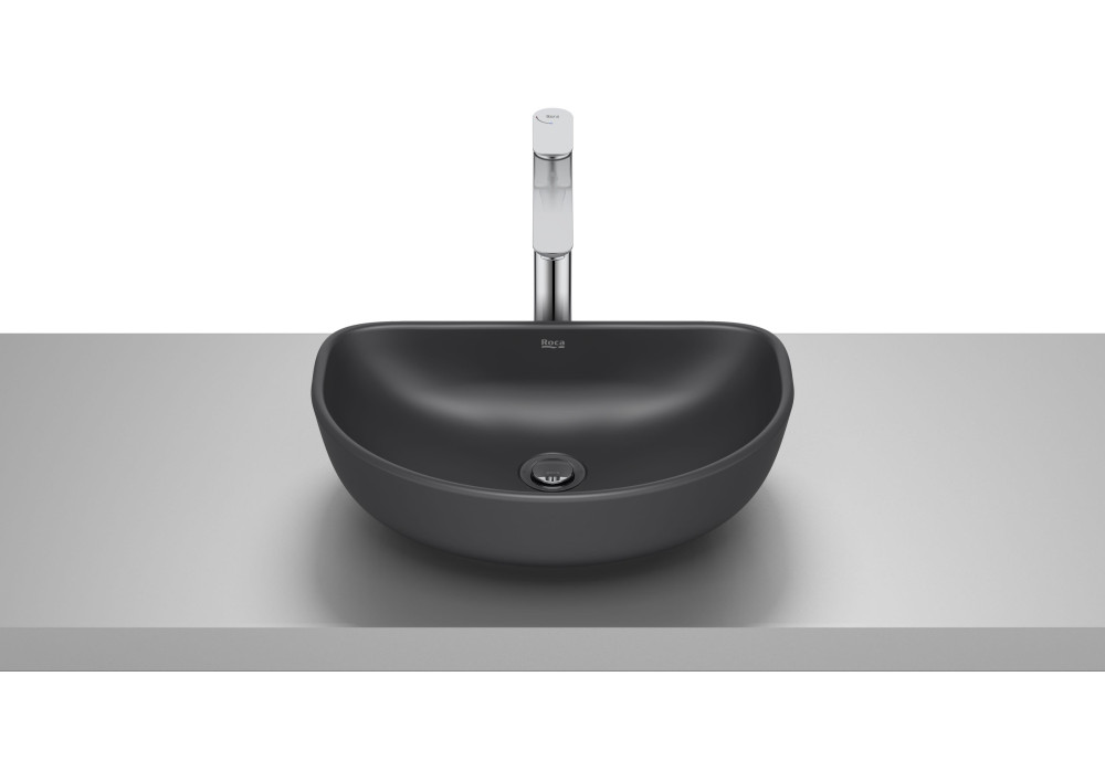 Раковина для ванної Roca Optica 45х30 см сантехнічна кераміка чорний матовий A327C10080