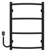 Электрический полотенцесушитель Deffi Классик П4 400х600 левое подключение черный C.DK.60.40.4.E.B.L.5