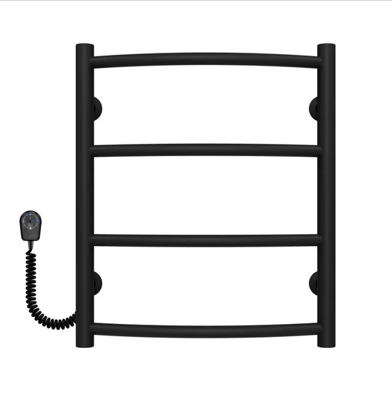 Электрический полотенцесушитель Deffi Классик П4 400х500 левое подключение черный C.DK.50.40.4.E.B.L.5