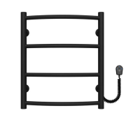 Электрический полотенцесушитель Deffi Классик П4 400х500 правое подключение черный C.DK.50.40.4.E.B.R.5