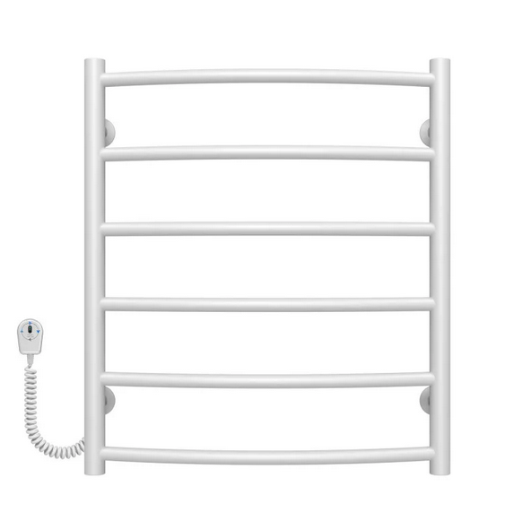 Электрический полотенцесушитель Deffi Классик П6 500х600 левое подключение белый C.DK.60.50.6.E.W.L.5