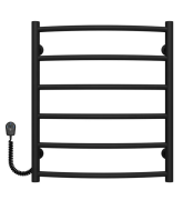 Электрический полотенцесушитель Deffi Классик П6 500х600 левое подключение черный C.DK.60.50.6.E.B.L.5
