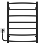 Электрический полотенцесушитель Deffi Классик П7 500х700 левое подключение JD03 черный C.DK.70.50.7.E.B.L.1