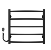 Электрический полотенцесушитель Deffi Классик П5 500х500 левое подключение черный C.DK.50.50.5.E.B.L.5
