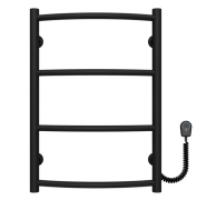 Электрический полотенцесушитель Deffi Классик П4 400х600 правое подключение черный C.DK.60.40.4.E.B.R.5