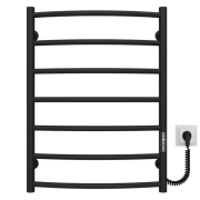 Электрический полотенцесушитель Deffi Классик П7 500х700 правое подключение JD03 черный C.DK.70.50.7.E.B.R.1