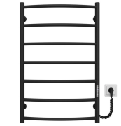 Електрична сушарка для рушників Deffi Класик П7 500х800 праве підключення JD03 чорний C.DK.80.50.7.E.B.R.1