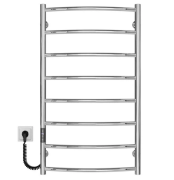 Електрична сушарка для рушників Deffi Класик П8 500х900 ліве підключення JD03 хром C.DK.90.50.8.E.C.L.1