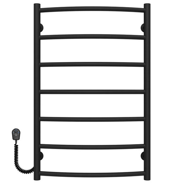 Електросушарка для рушників Deffi Класик П7 500х800 ліве підключення чорний C.DK.80.50.7.E.B.L.5