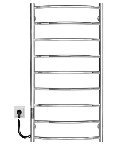 Електрична сушарка для рушників Deffi Класик П9 500х1000 ліве підключення JD03 хром C.DK.100.50.9.E.C.L.1