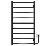 Электрический полотенцесушитель Deffi Классик П9 500х1000 правое подключение JD03 черный C.DK.100.50.9.E.B.R.1