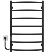 Электрический полотенцесушитель Deffi Классик П7 500х800 левое подключение JD03 черный C.DK.80.50.7.E.B.L.1