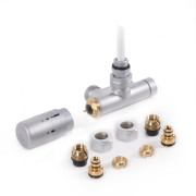 Комплект термостатический Теrma интегрированный угловой с трубкой правый латунь сатин WRZT5G6-ST