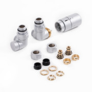 Комплект термостатичний Теrma трьохосьовий лівий латунь сатин WRZTCG8-ST