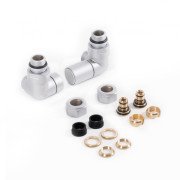 Комплект вентилей Теrma регулирующий трехосный правый латунь сатин WRZRC32-ST