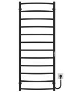 Электрический полотенцесушитель Deffi Классик П12 500х1300 правое подключение JD03 черный C.DK.130.50.12.E.B.R.1