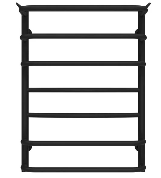 Полотенцесушитель водяной Deffi Юность П7 500х700 боковое правое подключение черный C.YU.70.50.7.B.C