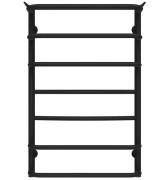 Полотенцесушитель водяной Deffi Юность П7 500х800 нижнее подключение черный C.YU.80.50.7.B.A