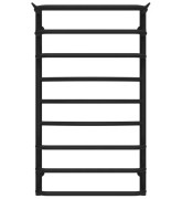Полотенцесушитель водяной Deffi Юность П9 500х900 боковое левое подключение черный C.YU.90.50.9.B.B