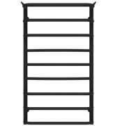 Полотенцесушитель водяной Deffi Юность П9 500х900 боковое правое подключение черный C.YU.90.50.9.B.C