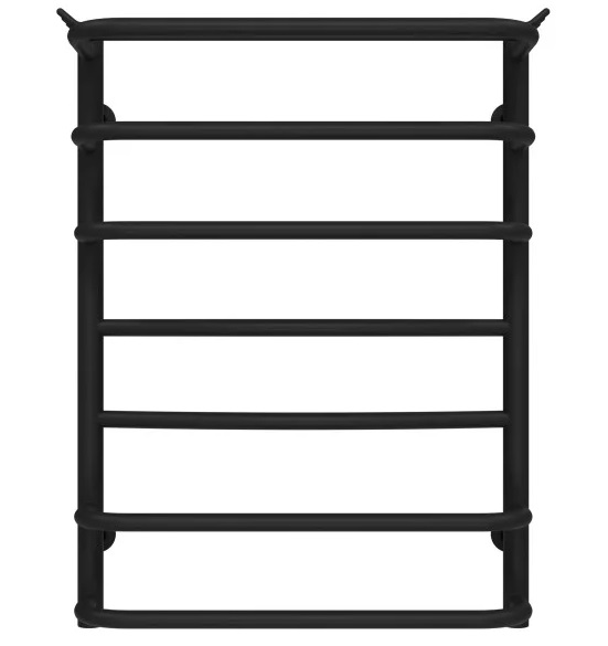 Сушка для рушників водяна Deffi Юність П7 500х700 нижнє підключення чорний C.YU.70.50.7.B.A